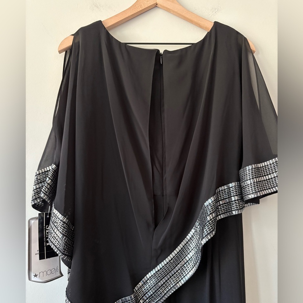 SLNY Women's Chiffon Metallic Jumpsuit 10P - Picture 6 of 12